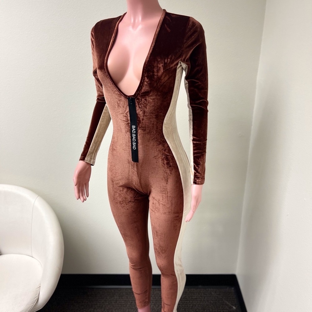 Bad Gyals Club chocolate jumpsuit